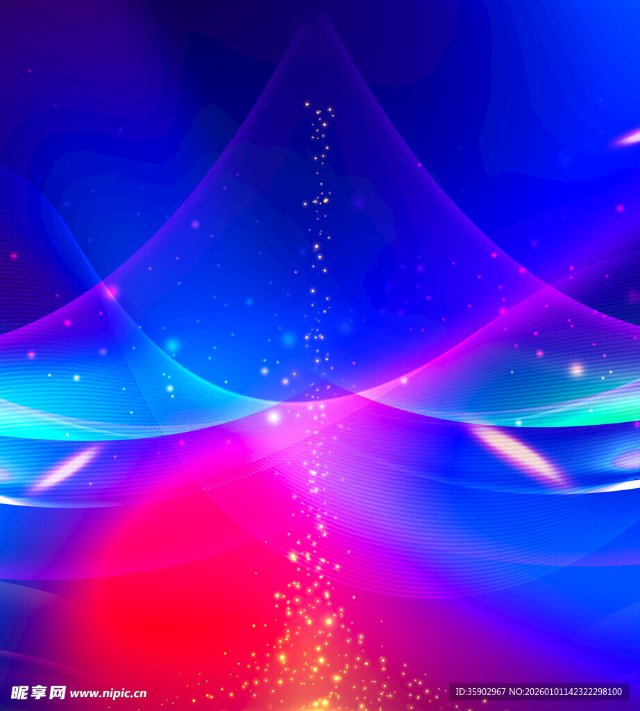 炫彩梦幻光线背景图