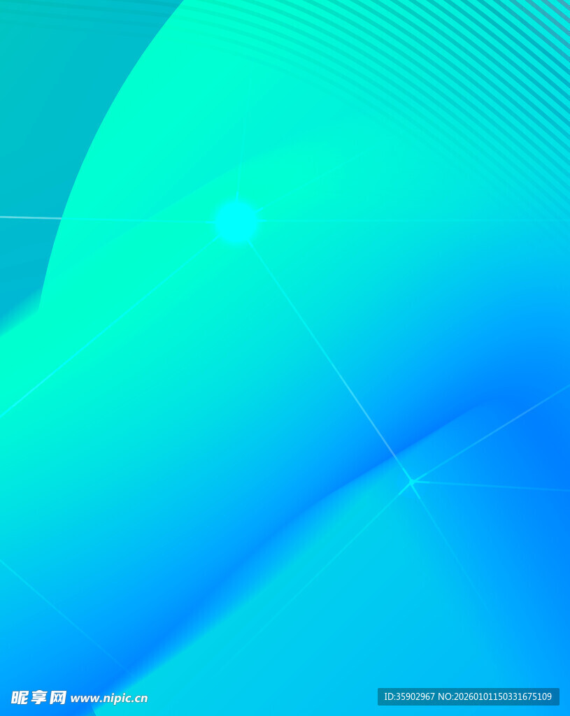 蓝绿渐变流体抽象背景图