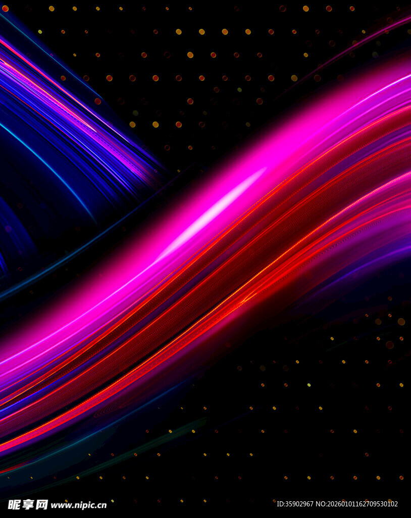 炫彩流动光线背景图