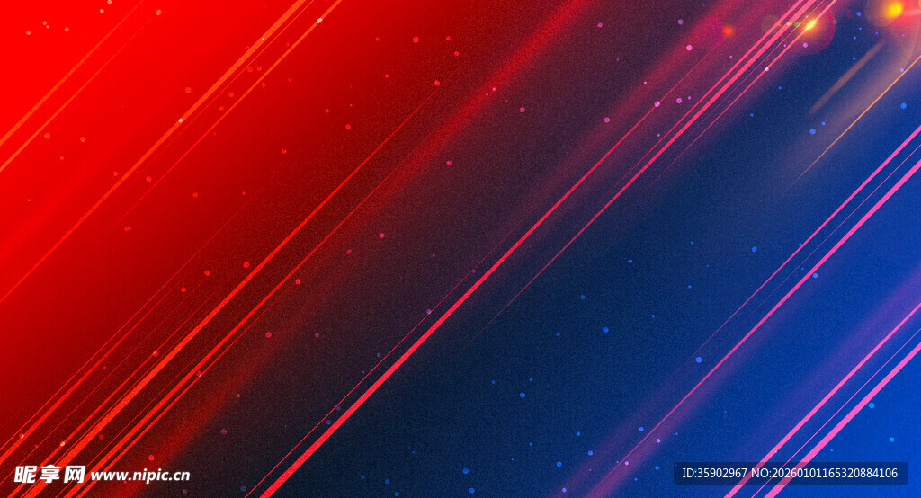红蓝渐变光线抽象背景图