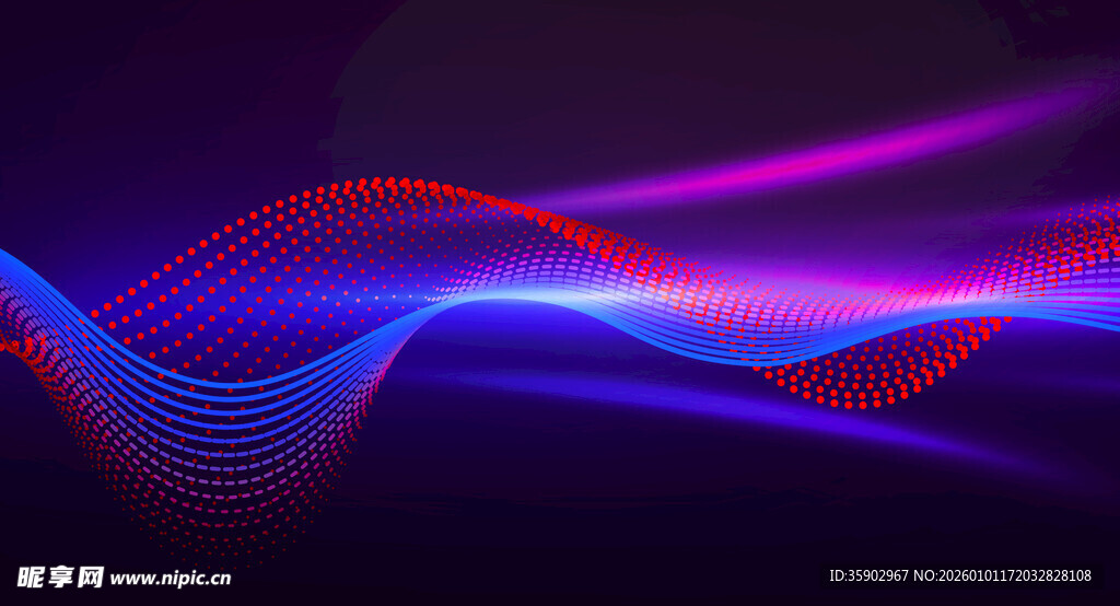 炫彩流动光线背景图