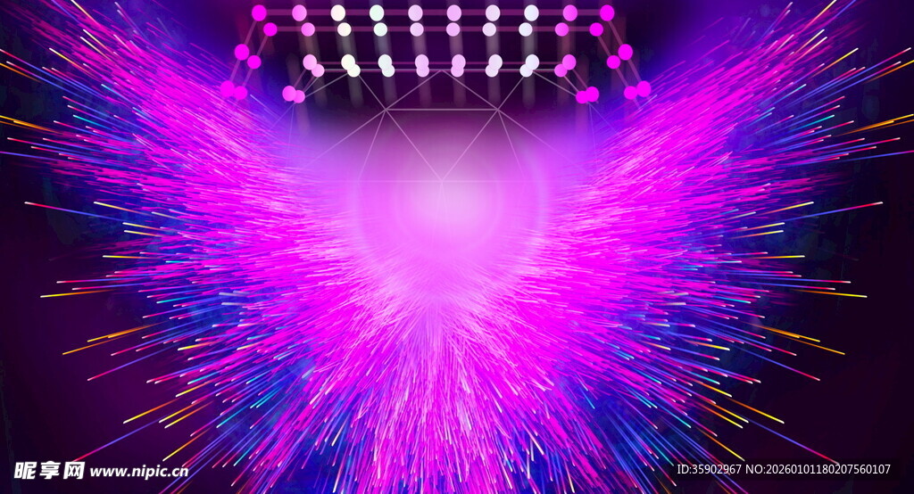 梦幻炫彩舞台灯光效果