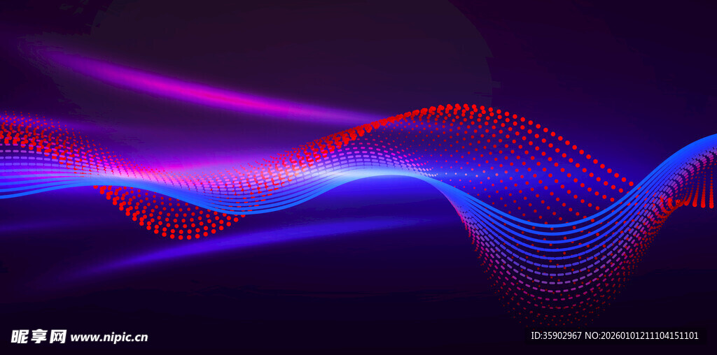 炫彩流动光线背景图