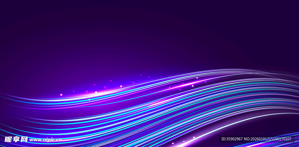 紫色动感光波背景图