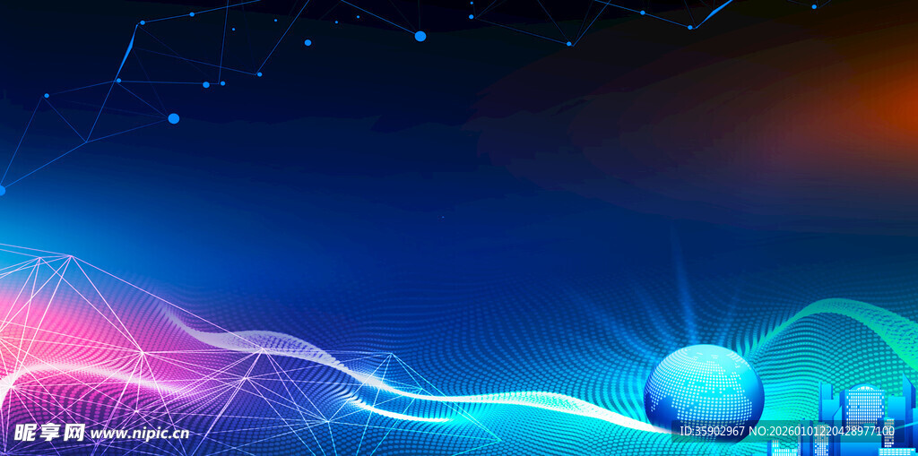 梦幻炫彩的宇宙光影世界