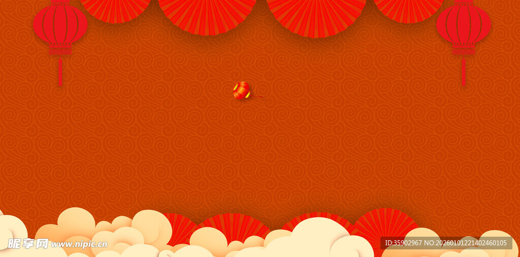 红色喜庆背景装饰图案