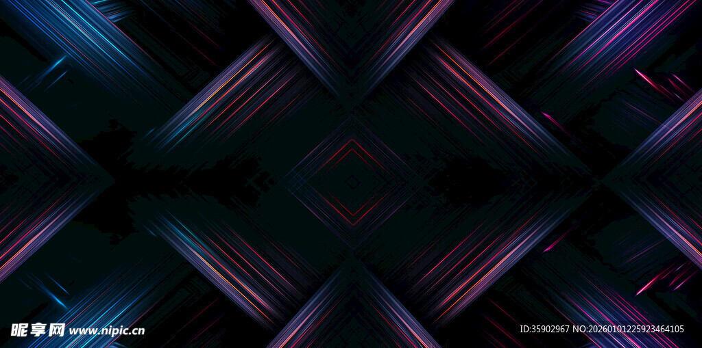 炫彩几何图案背景