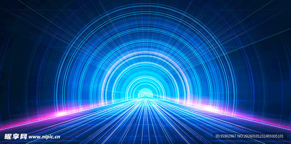 炫彩科幻隧道光影特效