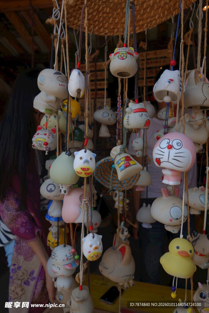 可爱风铃挂件 造型多样