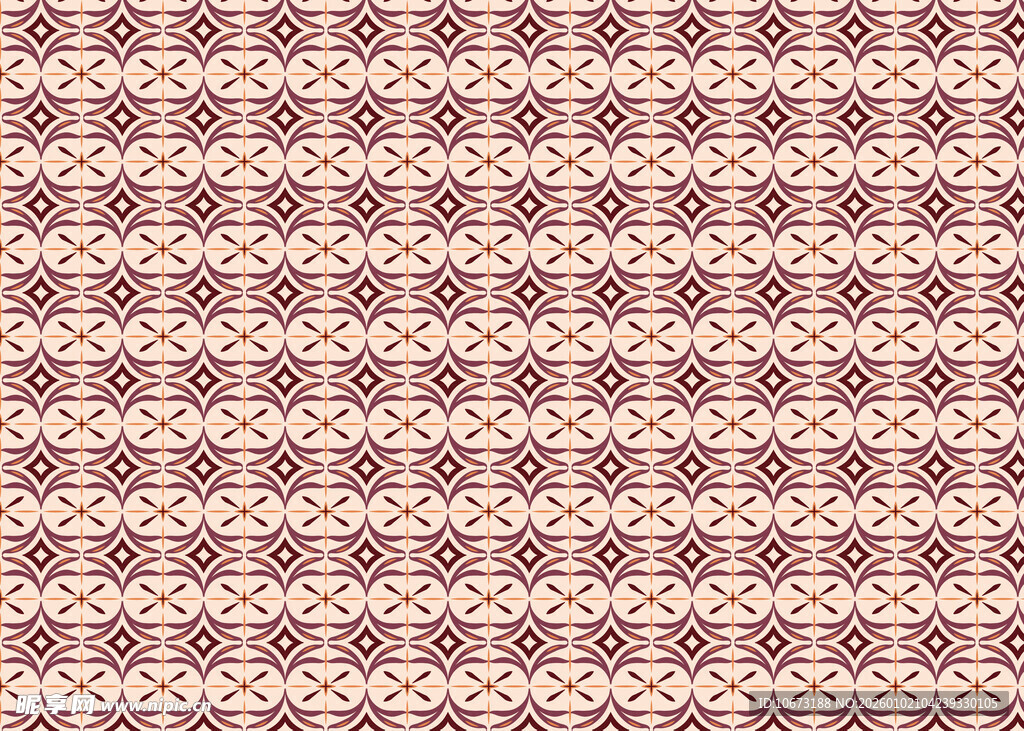 复古几何花纹图案背景