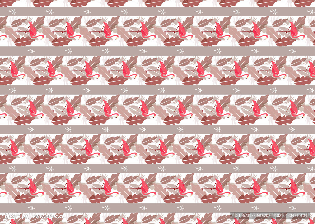 圣诞主题无缝图案设计