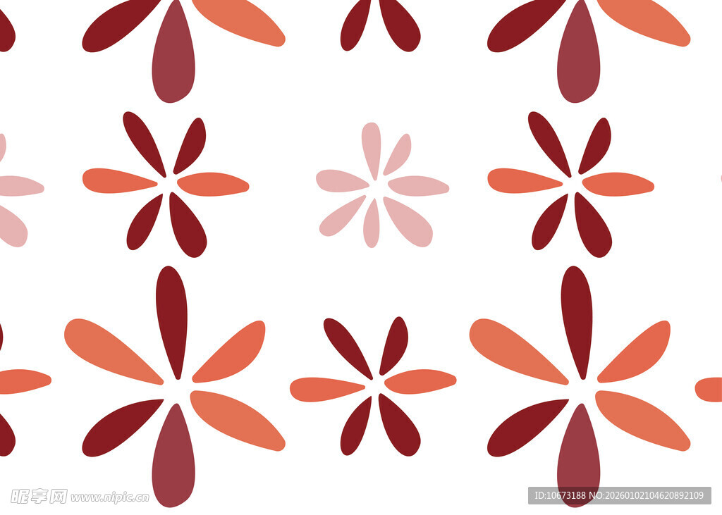 花卉图案几何抽象背景