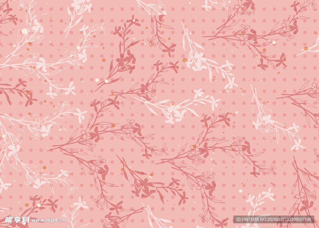 粉色花纹纹理背景图案