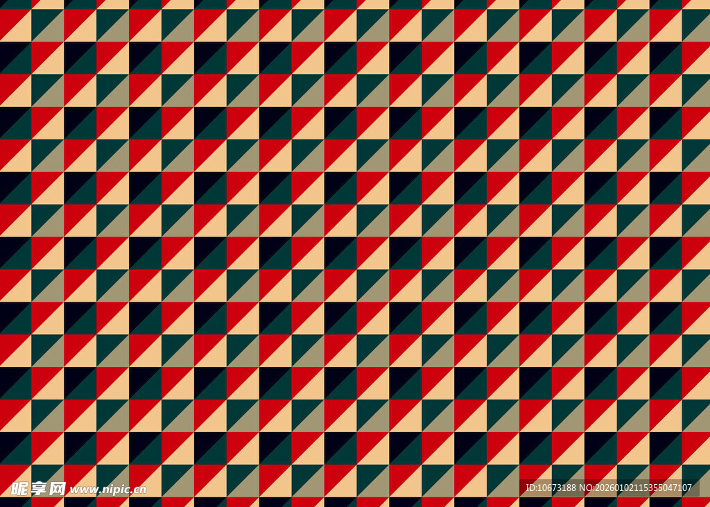 红黑几何图案纹理背景