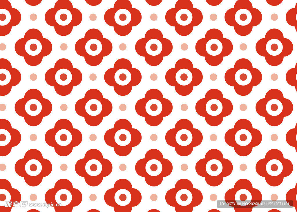 红色几何图案无缝背景