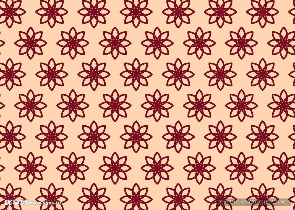 复古花纹图案背景