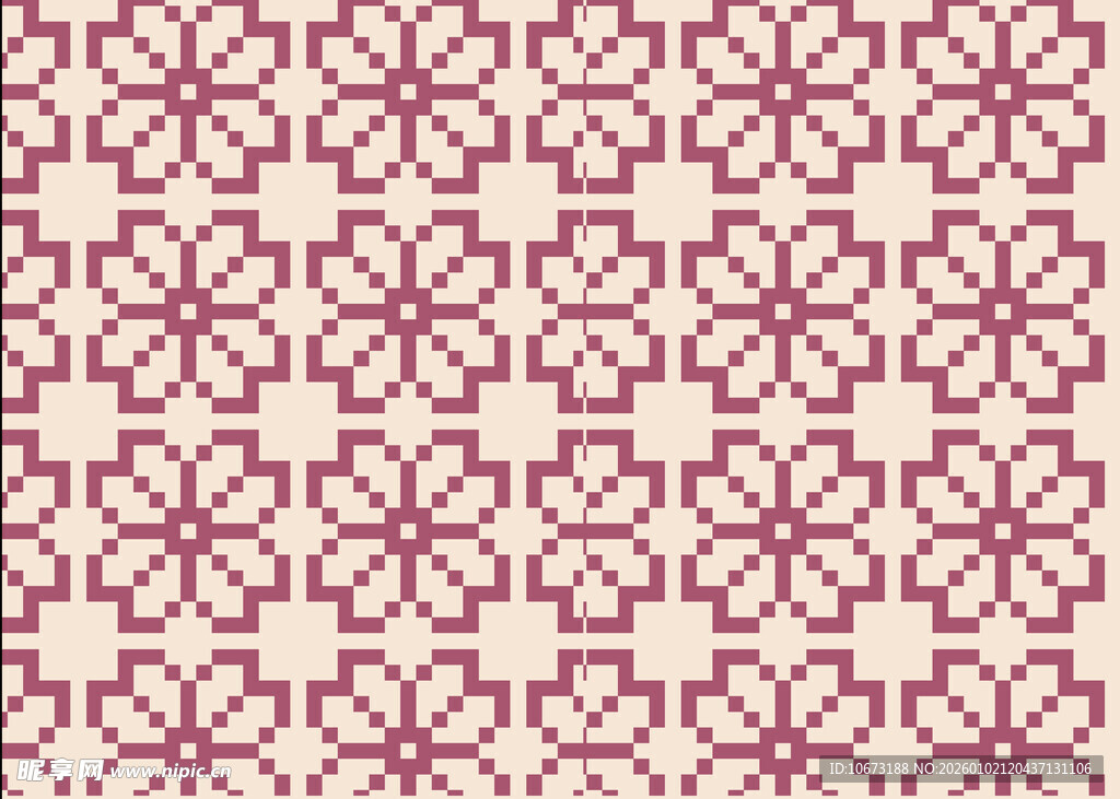 复古花纹几何图案背景