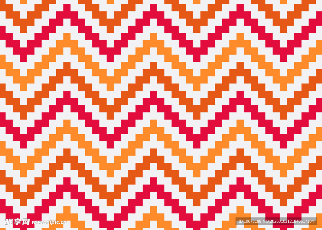 锯齿形多彩几何图案背景