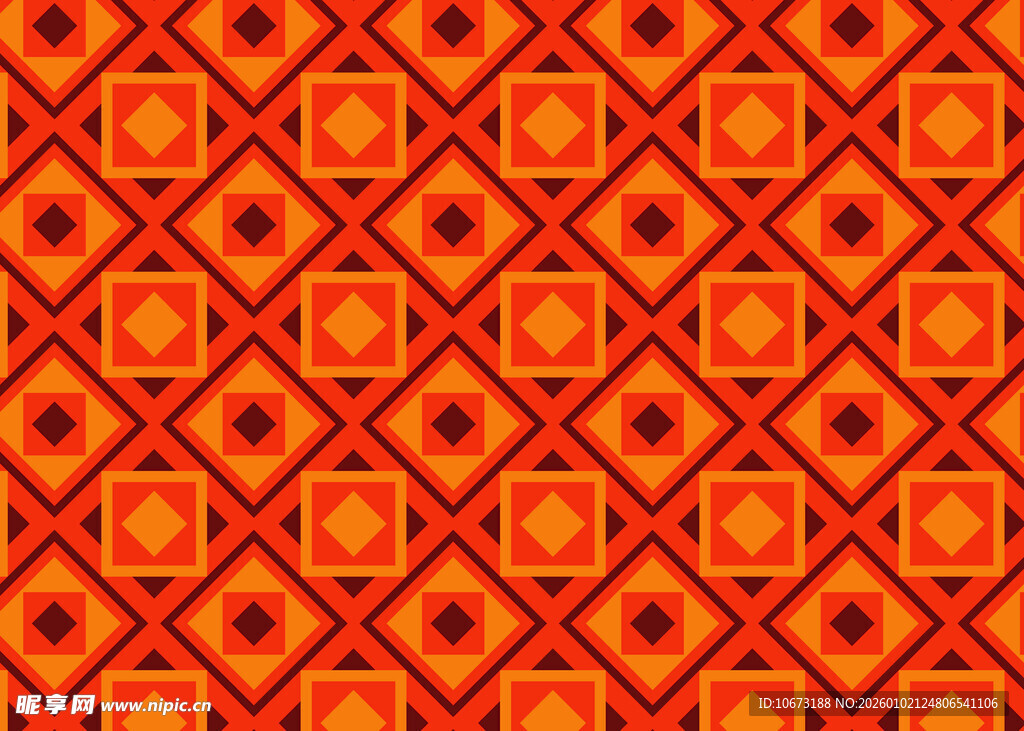 橙红色几何图案背景纹理