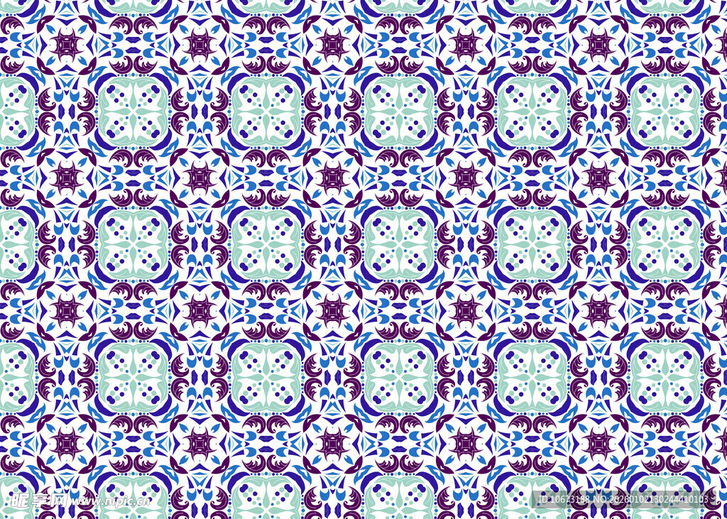 几何图案无缝花纹背景图