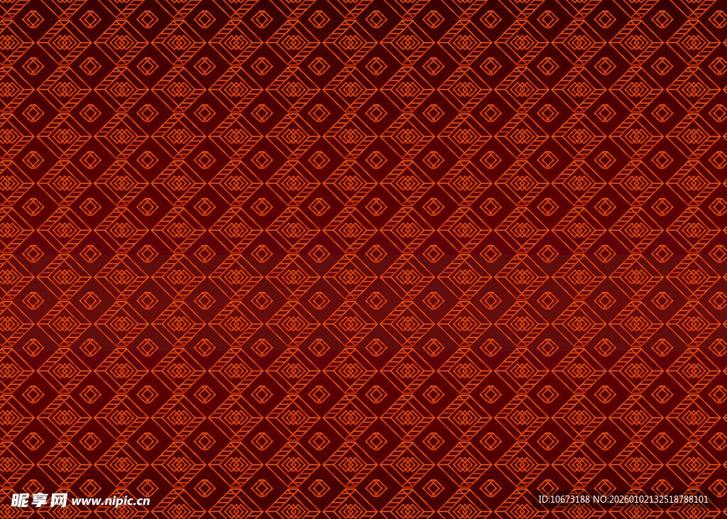 红色几何图案纹理背景