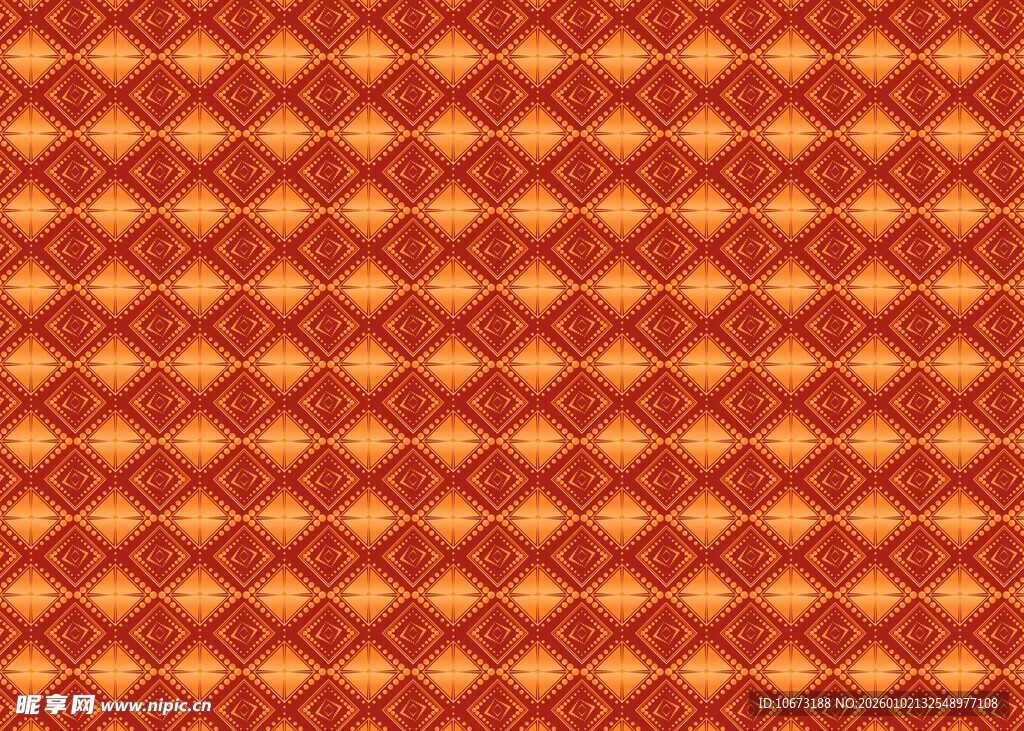 橙红色几何图案背景纹理