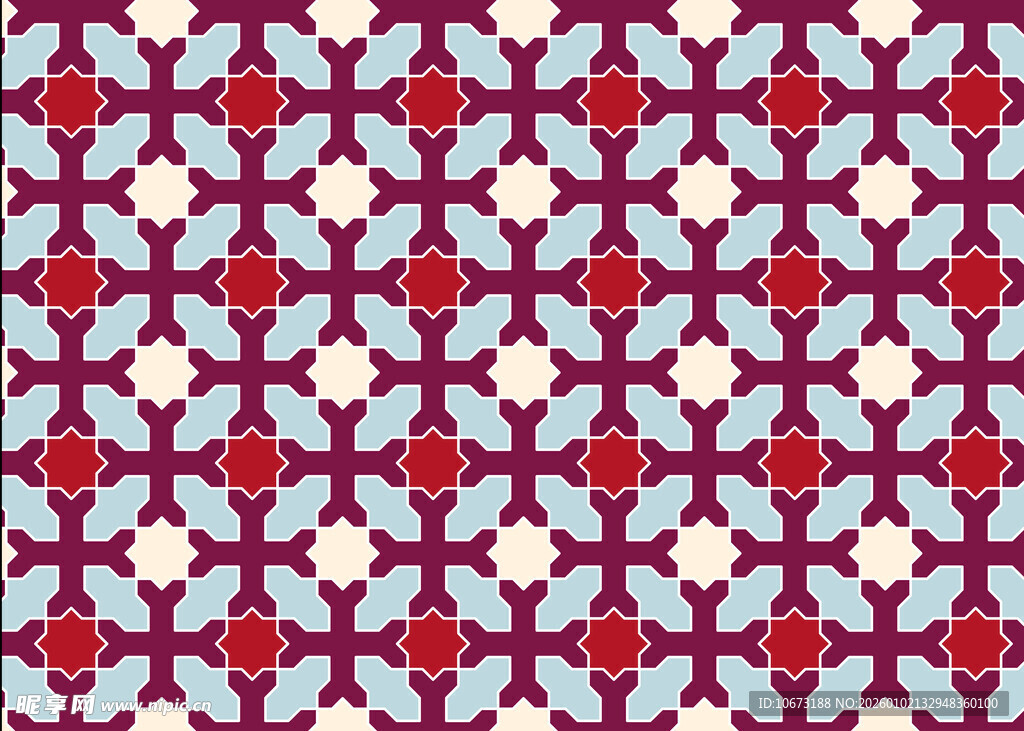 红白相间几何图案纹理