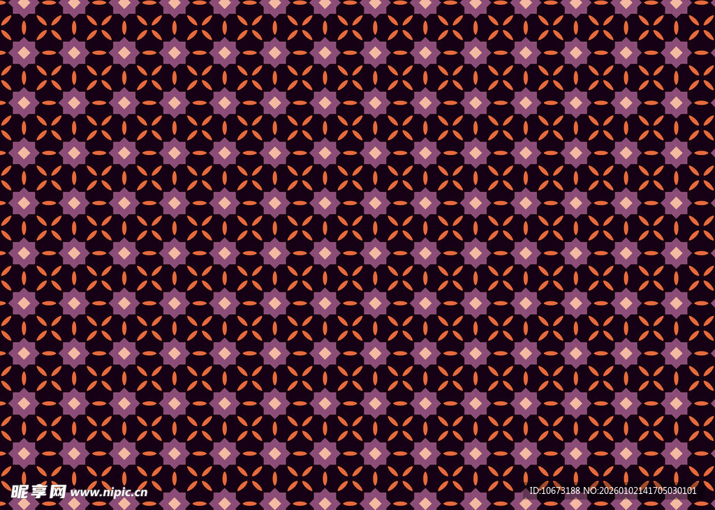 黑色底粉色星星图案背景