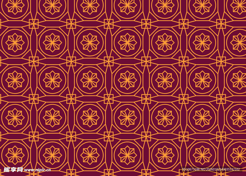 复古花纹图案背景