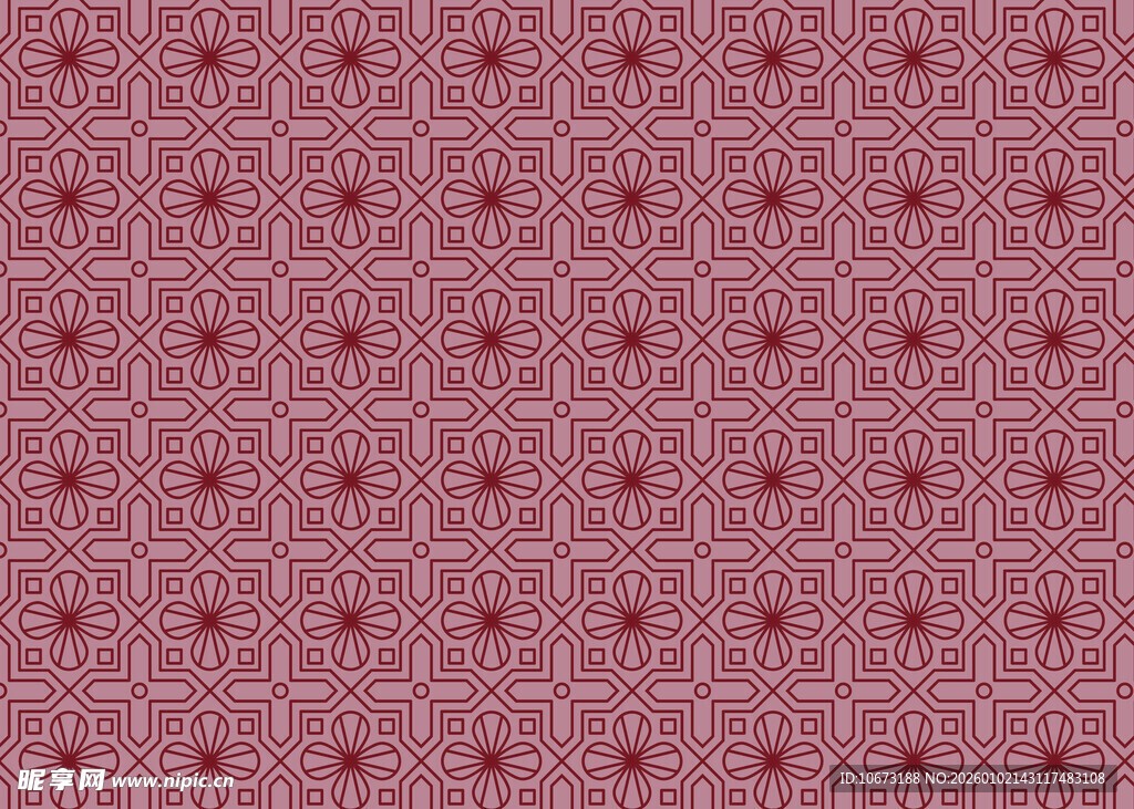 红色几何图案纹理背景