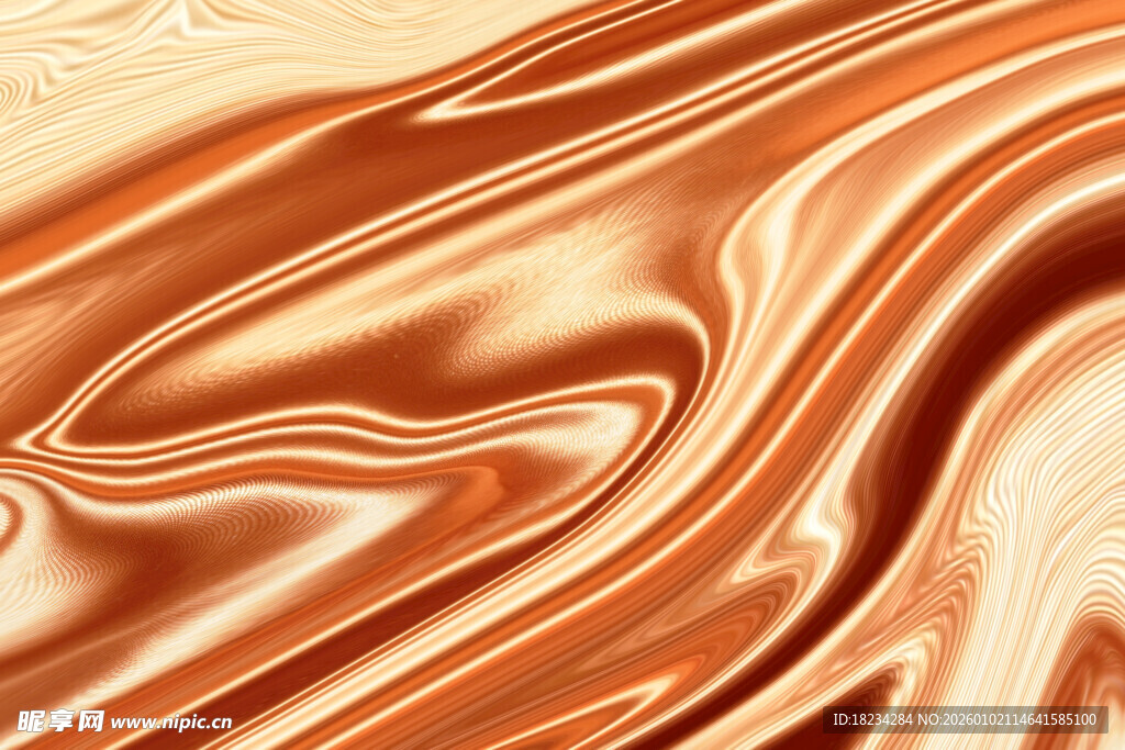 丝绸水流纹金色