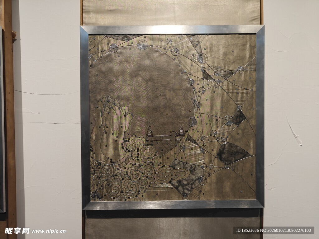 陈旧金属面板展示