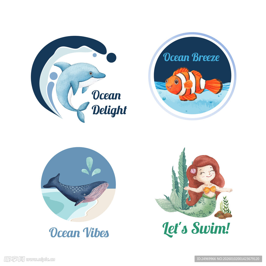 海洋主题图标设计