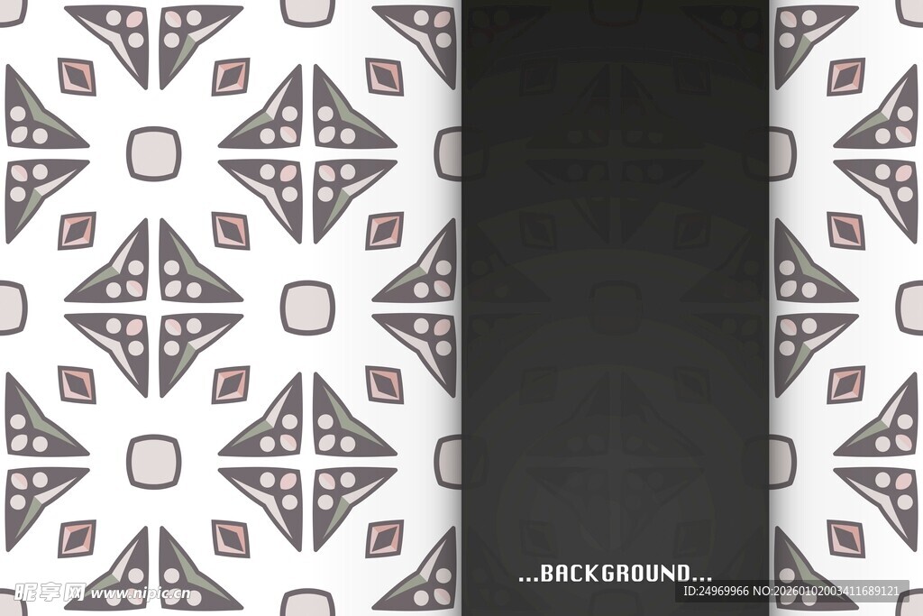 几何图案黑白简约装饰画