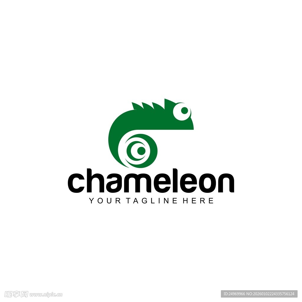 变色龙品牌标志设计