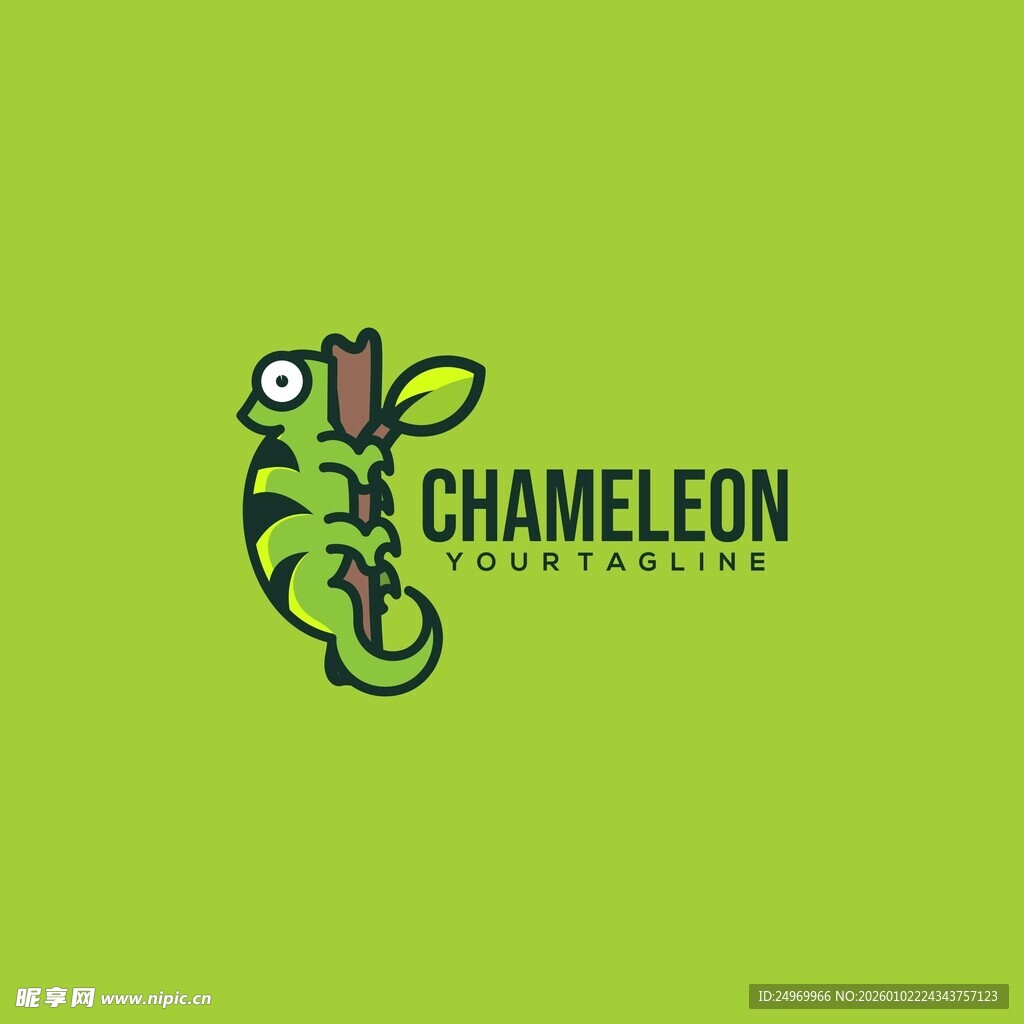 变色龙标志设计