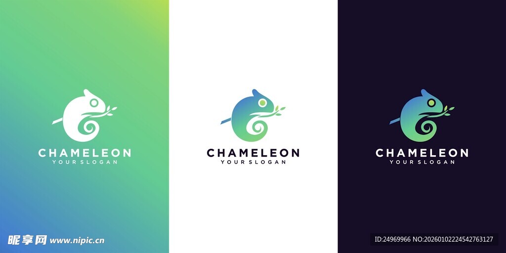 创意鲸鱼标志设计示例