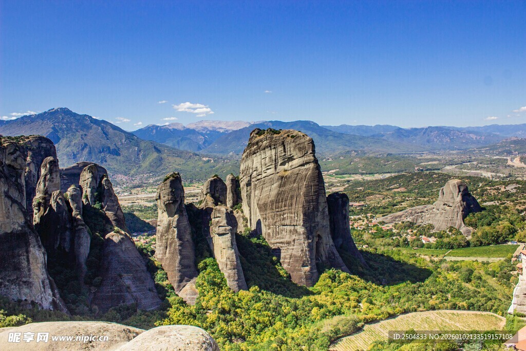 希腊迈泰奥 壮美岩石景观