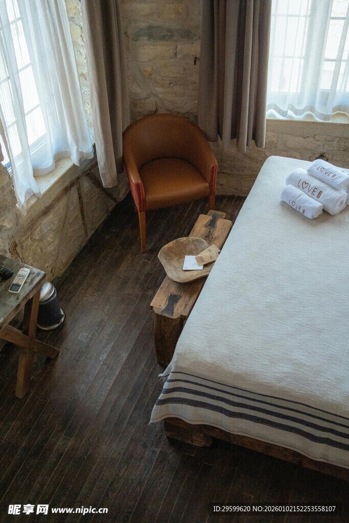 温馨舒适的室内卧室场景