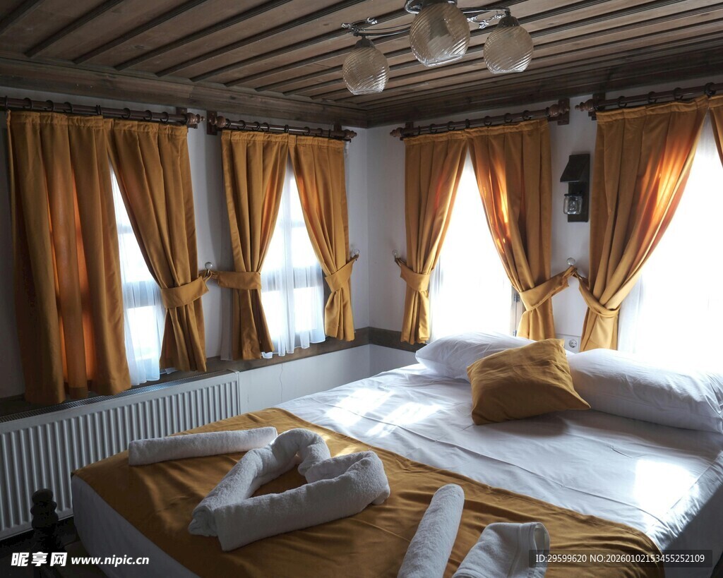 温馨舒适的卧室室内场景