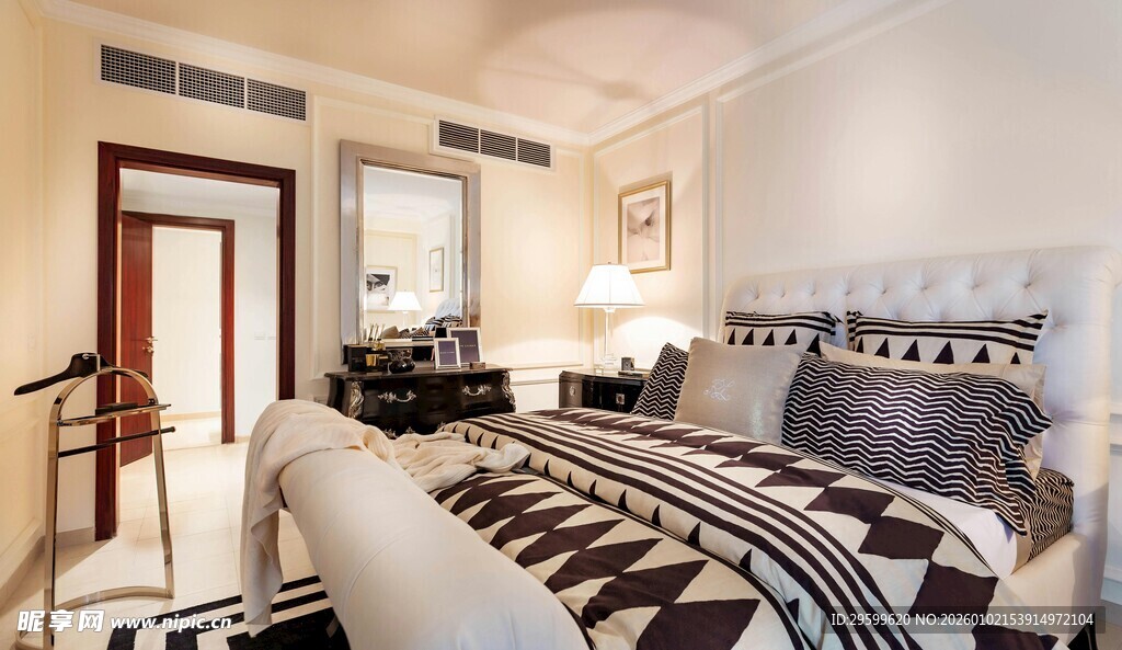 现代简约风格温馨卧室