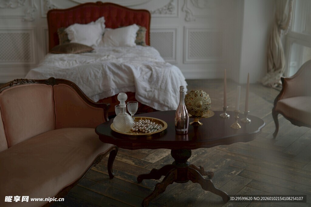 复古卧室场景布置