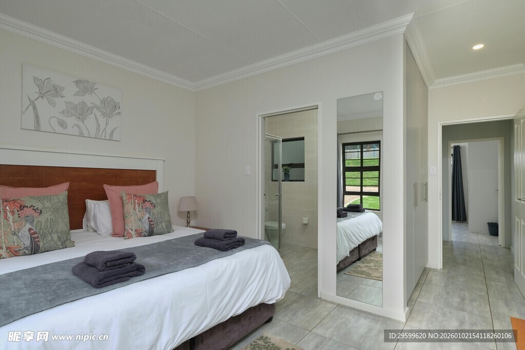 现代简约风格卧室室内景