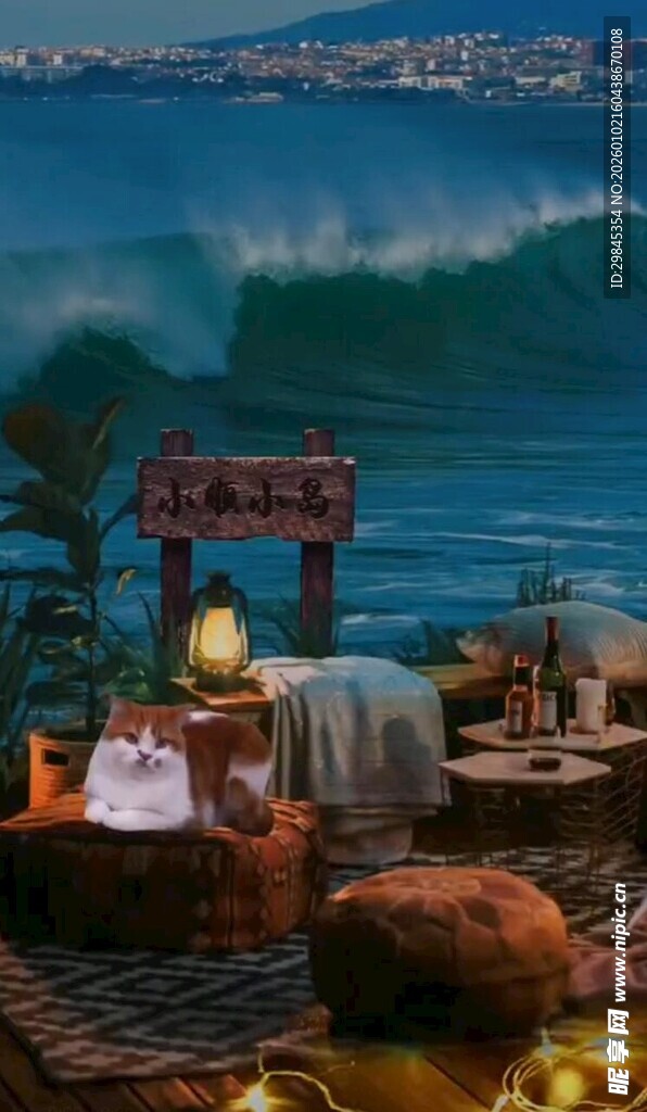 海边温馨小场景