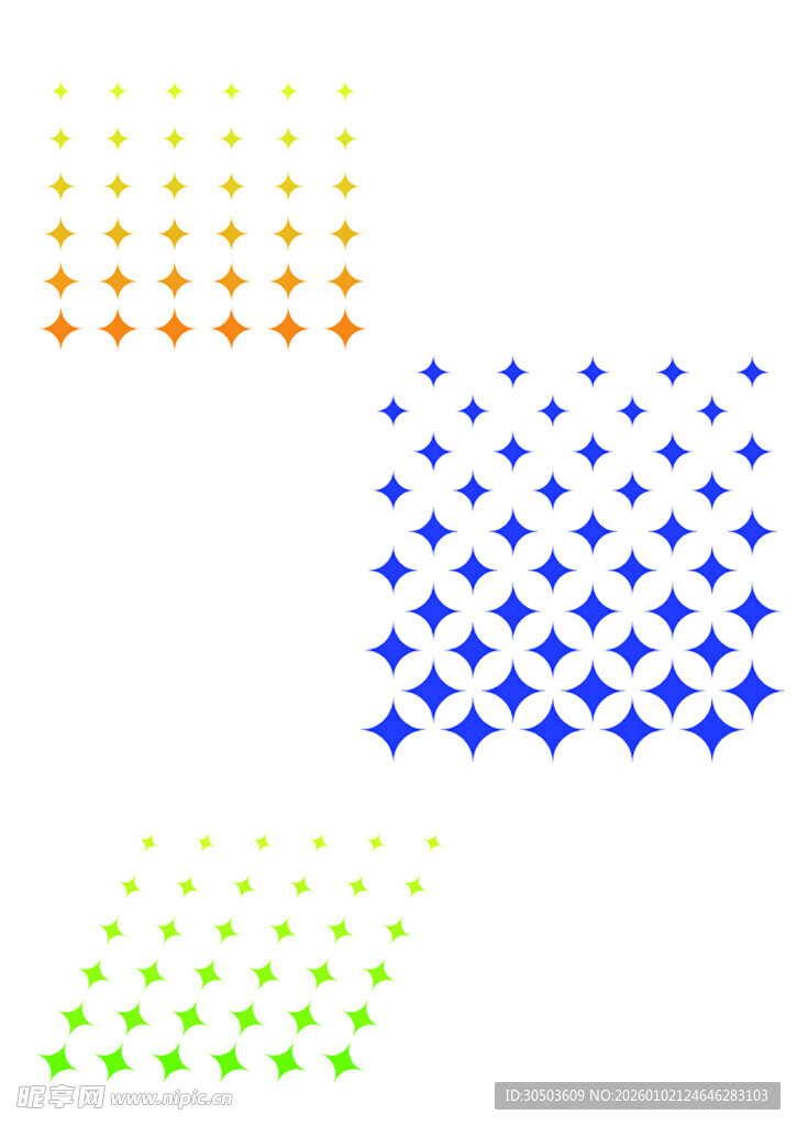 多彩菱形点阵图案设计