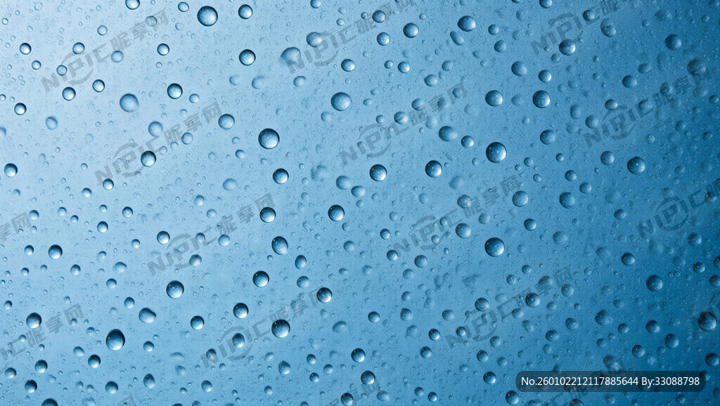 蓝底有雨点的图