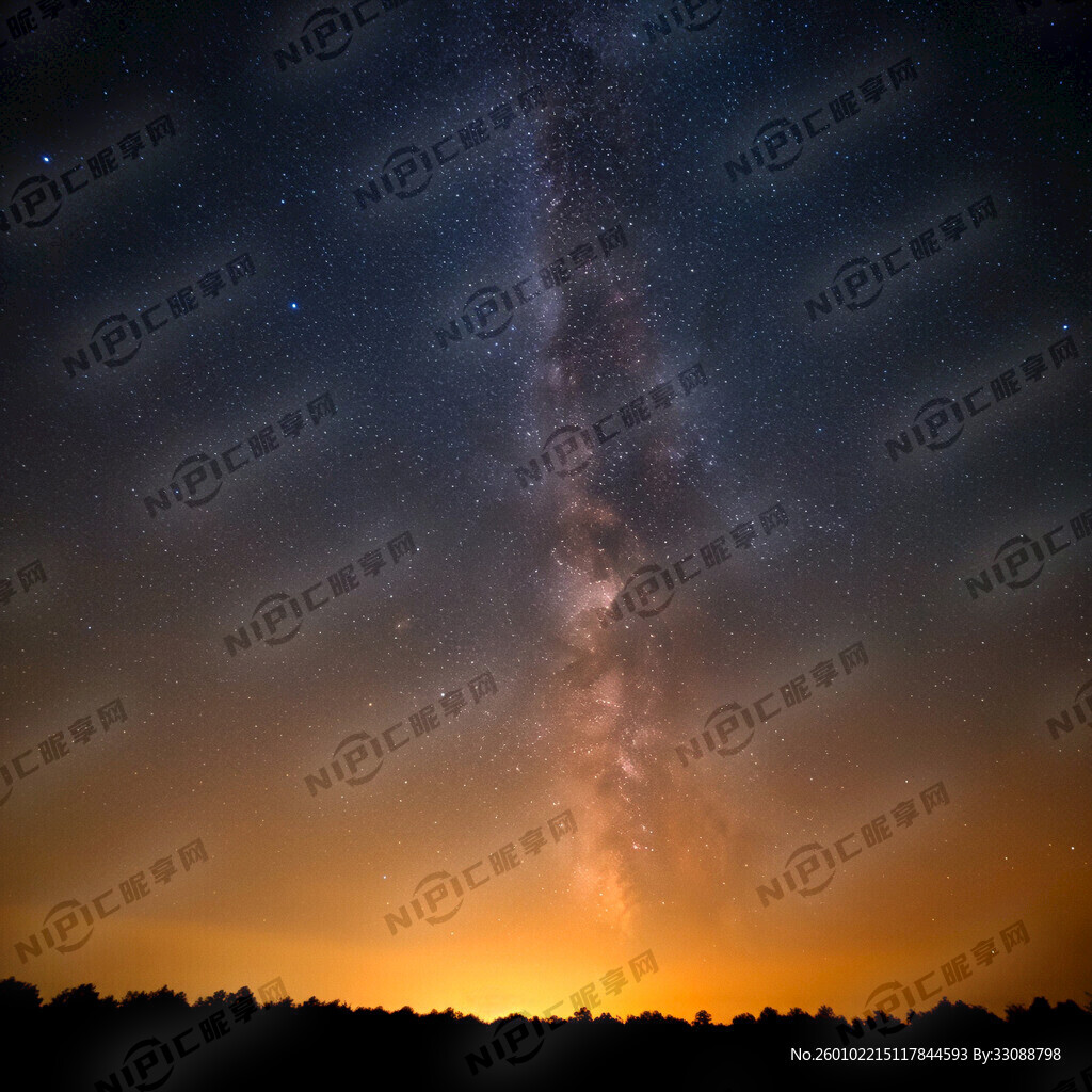 桔黄底上面有星空 星光多一点