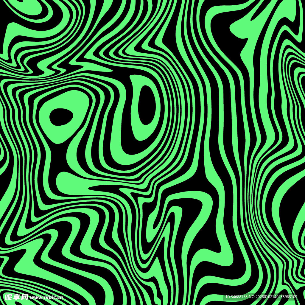 绿色动感抽象线条纹理图案