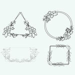 花卉边框