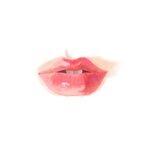 水彩绘制的迷人鲜艳红唇
